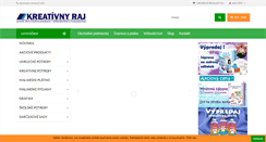 Desktop Screenshot of kreativnyraj.sk