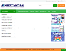 Tablet Screenshot of kreativnyraj.sk